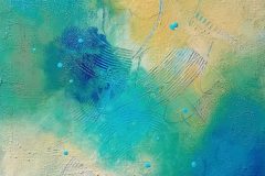 Acrylbild türkisblau, Bild Nr. 203, 60 x 60, Leinwand auf Keilrahmen, gemalt und gespachtelt, feinste Künstlerfarbe, auf Rückseite Datiert, dieses Bild wurde mit einem Glanz-Firnis versehen, original handgefertigt ( 2025 ), UNIKAT 