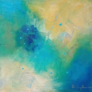 türkisblau Acrylbild Nr. 203